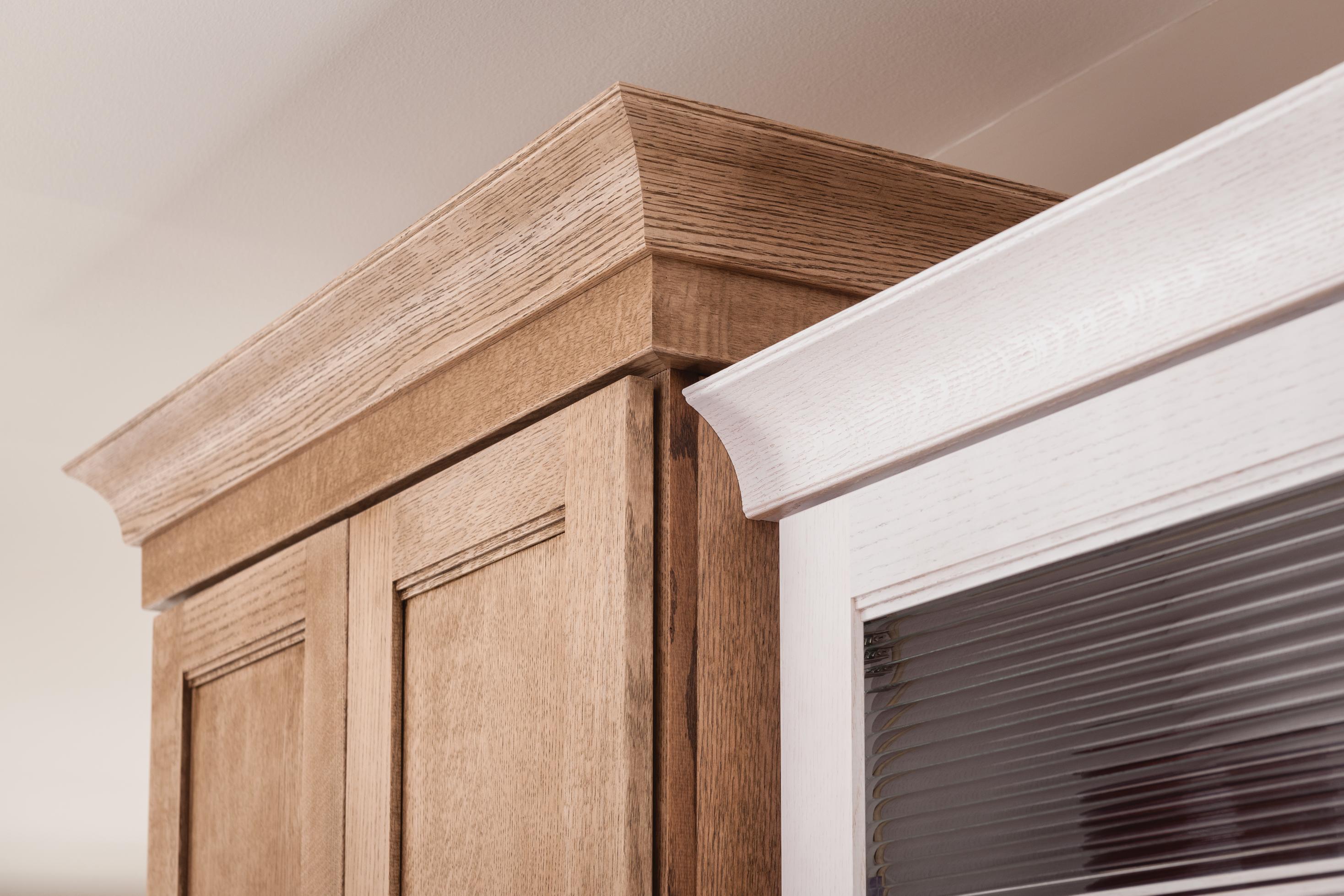 decorative wide cove large crown molding for kitchen cabinets