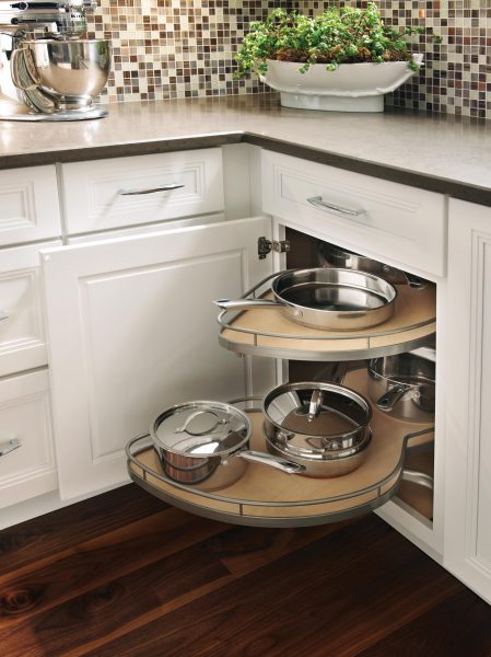 Corner Cabinet With Pull Out Storage